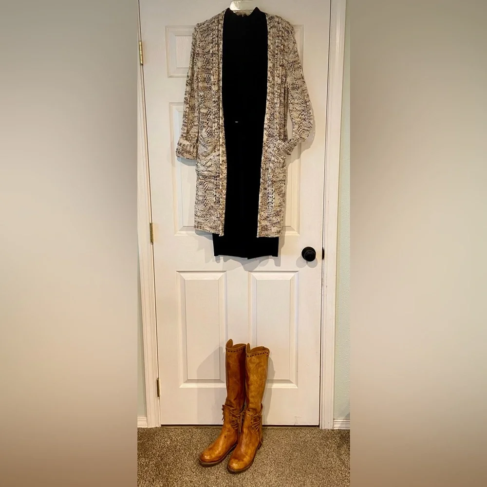 Express Black Belted Sheath Dress - Picture 4 of 6